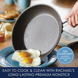 Nonstick Cookware Pots and Pans Set, 12 Piece, Sea Salt Gray Rachael Ray