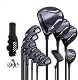 12 Piece Left Handed Golf Clubs, Mens Right Hand Golf Club Set, with Golf Bag, Adjustable Angle, Golf Club Sets for Men