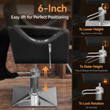 AreShark Barber Chair, Reclining Heavy Duty Salon Chair with Hydraulic Pump & Adjustable Headrest, Professional Beauty Styling Hair Chair for Hair Stylist, Hairdresser, Barbershop, Home, Black