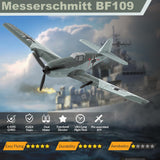 ANBURI RC Plane, 3 Channel BF - 109 Remote Control Airplane, 2.4GHz & 6 Axis Gyro Stabilizer, 2 Batteries Included, Ideal for Adults, Beginners