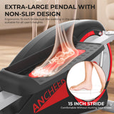 ANCHEER Elliptical Exercise Machine, Elliptical Machine for Home, Hyper-Quiet Smooth Magnetic Driving System, Elliptical Trainer with 15.5"-20" Stride, 350LBS Capacity with Multiple Resistance Levels