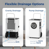 ALORAIR 145 PPD Portable Commercial Dehumidifier with Pump for Water Damage