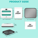 Heat Press Machine 12" x 10" Portable & Easy Heat Press for T-Shirts, Pillows