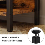 Bookshelf, Bookshelves and Bookcases, 5 Tiers Bookshelf with Baffles, Large Book Shelf with Metal Shelving