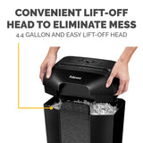 LX41-DB 8-Sheet Micro-Cut Paper Shredder for Home Office Fellowes