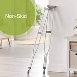McKesson Aluminum Adjustable Underarm Crutches for Tall Adults, Max 350 lbs, 1 Pair