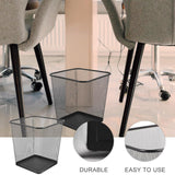 GANAZONO Black Mesh Square Trash Cans, Waste Basket with Open-Top for Office, Home, Kitchen