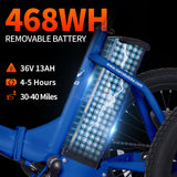 NARRAK Electric Tricycle for Adults,Fat Tire Folding Electric Trike,3 Wheels Electric Bicycle Bikes, Peak 700W/1100W Step-Thru Etrike with Removable Battery and Large Basket