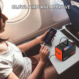 Portable Power Station 88Wh Solar Generator Power Bank with 110V AC DC USB Ports LED Flashlight Takki
