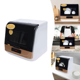 Portable Countertop Dishwasher for 4-6 Sets, Compact Mini Dish Washer with 8L Water Tank,No Installation Needed，800W Dish Washing Machine with 3 Modes for Tableware & Fruit