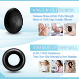 Acotant Grip Strength Trainer(5 Pack) with Finger Exerciser, Hand Grip Strengthener, Finger Stretcher,Grip Ring & Stress Relief Ball for Muscle Building and Injury Recover with Carry Bag ACOTANT