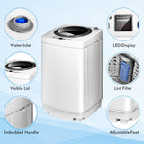 Portable Washing Machine, 8Lbs Capacity Full-automatic Washer COSTWAY