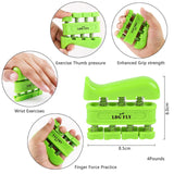 Hand Grip Strengthener Kit with Finger Exerciser, Finger Stretchers, Adjustable Hand Gripper and Exercise Rings, Strength Trainer for Athletes, Pianists, Guitar and Therapy LDG FLY