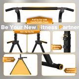 YYJO Foldable Pull Up Bar Free Standing Multi-function Power Tower Dip Bar Home Gym Strength Training Equipment 350 LBS Weight Capacity