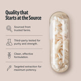 FreshCap Mushrooms Premium Organic Tremella Supplement Capsules - 12:1 Fruiting Body Extract with 40% Beta-Glucans - 3rd-Party Tested - Helps Retain Moisture and Supports Radiant Skin (60 Capsules)