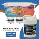 NORTHWEST ENTERPRISES Ultrasonic Cleaner Solution for Carburetors and Engine Parts. Concentrated Washing Compound for use in Ultrasonic Machines and Immersion Washers - Automotive Fluid (1 Gallon)