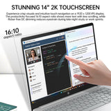 HP OmniBook 14" 2K Touchscreen Next Gen AI Laptop, 16GB RAM, 2TB SSD