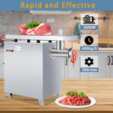 Commercial Heavy Duty Meat Grinder, Max Yield 600KG/H (1323lbs/H) 3000W Electric Meat Grinder GarveeTech