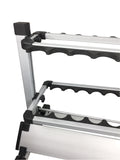 Pactrade Marine Fishing Rod Stand (24 Slots) - Fishing Pole Rack for Garage, Home, Cabin Floor | Cushioned, Lightweight, Easy-Access, Easy-Assembly | Great for Golf Clubs, Cue Sticks, and More