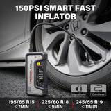 LOKITHOR JP400 Jump Starter with Air Compressor, 2500A 12V Portable Car Battery Booster Pack (8.5L Gas/6.5L Diesel) with ConnectMax Tech, 150PSI Tire Inflator, Auto-Shutoff & Dynamic Dwell (White)