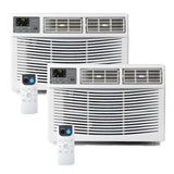 Smart Window Air Conditioner 2PCS, 8,000 BTU Cools Up to 350 Sq.Ft – Quiet 115V Cooling, WiFi & App Control, Voice Compatible, Dehumidifier, Timer, Remote – Ideal for Bedroom, Living Room, Office