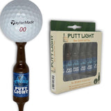 Putt Light Beer Bottle Golf Tee - Unbreakable and Recyclable Plastic Tee 6 Pack - Golf Gift for Men - Bachelor Party