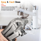 French Fry Cutter, Stainless Steel Potato Cutter Slicer with 1/2" & 3/8" Blades, Non-Slip Suction Base, Manual Potato Fry Cutter for Potatoes, Carrot, Cucumber for Home Kitchen Use