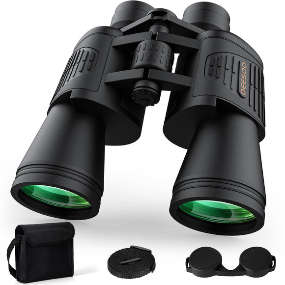 High Power Binoculars for Adults - 20x52 HD Large View Binoculars with Low Light - Professional Binoculars for Bird Watching Hunting Stargazing Football Travel Cruise Outdoor Sports with Carrying Bag deesoo