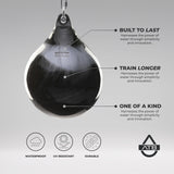 Aqua Training 190 lb. Punching Bag, 21" Water Filled Teardrop Shape for Boxers of All Skill Levels, Vinyl Construction, Ceiling Mount or Stand Compatible, UV Resistant, Bad Boy Blue – 2020136388