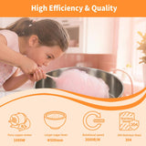 1000W 110V Commercial Electric Cotton Candy Machine with Sugar Scoop, 3000R/M Cotton Candy Maker Machine with Stainless Steel Large Sugar Bowl, Candy Machine for Kids Christmas Party Home
