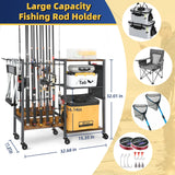 Fishing Rod Holders Fishing Gear Fishing Equipment Organizers Fishing Pole Holders Fishing Rod Tackle Cart Olakee