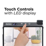 Wine Fridge 12 Bottles, Thermoelectric Wine Cooler Refrigerator with Mirrored Front | Freestanding BLACK+DECKER