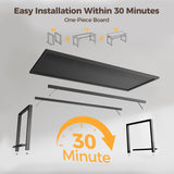 Mericonia 54 Inch Computer Desk, 1" Thick Heavy Duty Industrial Office Desk