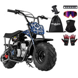 BRM100 Mini Dirt Pit Bike 105cc 4-Stroke Off Road for Teens Adults 220 LBS