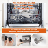 Commercial Electric Meat Grinder 1.5 HP 1100 W All Stainless Steel Meat Bones Mincer | 110V Anatole