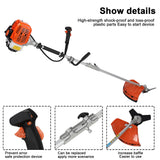 Haibinsuo Lawn Mower, 52CC Gas Weed Trimmer, Cordless Hedge Trimmer, 2-Stroke Brush Cutter, Brush Orange