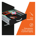 Lorell LYS SOHO Box/File/File 3-Drawer Mobile File Cabinet