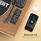 High-Fidelity Bluetooth Record Player with Speakers All-in-One Turntable for Vinyl Records Featuring AT-3600L Cartridge, Belt Drive, 2-Speed (33/45 RPM) Perfect for Music Lovers & Audiophiles