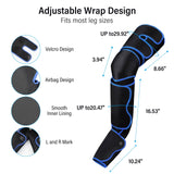 Leg Massager for Circulation and Pain Relief Thigh Compression Massager with 6 Modes 3 Vibration Knee Massage with Heat Leg Circulation Machine for Thigh Calf and Feet Relaxation for Athletes/Seniors