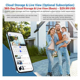 FMDARJXWHCP Smart Wireless Video Doorbell Camera with AI Detection, Night