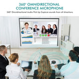 USB Conference Microphone for Gaming, Skype, Zoom - 360 Omnidirectional Condenser PC Mic WISE TIGER