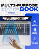 HP New 15.6 inch Laptop Computer, 2025/2026 Edition, Intel High-Performance 4 cores N100 CPU, 16GB RAM, 512GB SSD, Long Battery Life, Ultra-Quiet Design, Windows 11 Pro with Microsoft Office