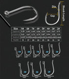 Freshwater Saltwater Fish Hooks Bulk Fishing Hooks Set Worm Catfish Hooks Fish Gear Equipment Supplies(400 PCS)