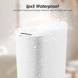 FRESHLIX Automatic Motion Sensor Bathroom Trash Can with Lid, 5 Gallon Touchless Trash Bin, Smart Electric Narrow Waterproof Garbage Bin