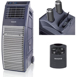 Outdoor Portable Evaporative Swamp Cooler & Fan for BBQ Area, Patio, Garage, Backyard | Gray Honeywell