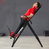 Fujsnmu Inversion Table, 330LBS Heavy Duty Adjustable Foldable Frame with Extended Ankle Lock, Back Pain Relief Kit for Home Gym, Office & Physical Therapy