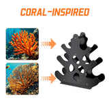 JOSMIMIC Coral-Inspired Dumbbell Rack Stand, 3 Tier A-Frame Design Weight Rack with Handle for Lighter Dumbbells Under 12 Lbs, Compact & Space-Saving Dumbbell Holder for Home Gym (Dumbbells Not Included) Josmimic