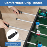 GYMAX Foosball Table, 37 Inch Soccer Table Game with 2 Balls, Manual Scorers, Sturdy MDF Construction for Game Room, Home, Office, Family Night