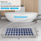 SereneLife Bathtub Bubble Massage Replacement Mat - Replacement Mat for SereneLife Waterproof Tub Massaging Spa, Full Body Bubbling Bath Massager Models PHSPAMT24HT, PHSPAMT22 - PRTPHSPAMT24MT