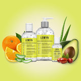 Lemyn Organics Orange Aloe Moisturizing Hand Sanitizer Gel 2oz Disc Top